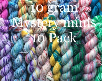 Hand Dyed Donegal DK Minis. 20g Mini Skeins Purchase 5+ receive discount Little Things CowlBeanie Sesame Street Inspired Donegals
