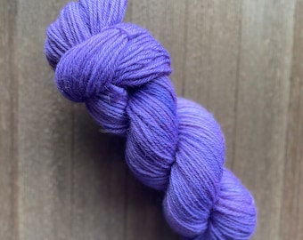 Hand Dyed Yarn  Solid/tonal Lovely Lilac You choose yarn base