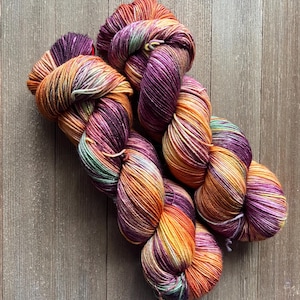 Hand Dyed Yarn  SW Sock weight  Fingering weight  75/25  September Morn