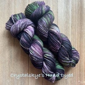 Hand Dyed Yarn  DK Weight 100% SW Merino The Old Oak Tree