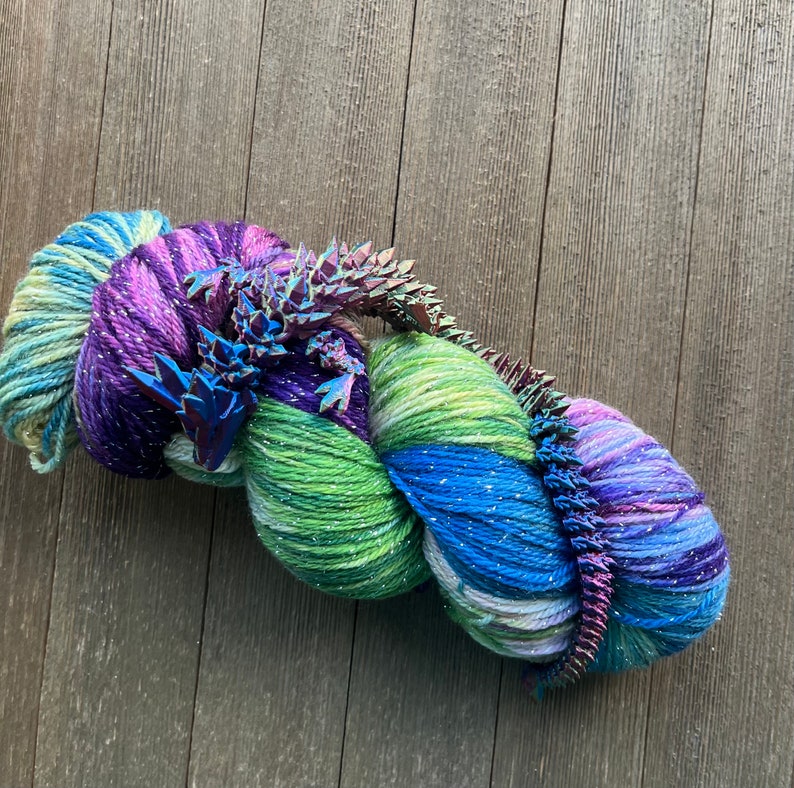 Dragons and Yarn Monthly Mystery Club Choose Your Own yarn base Hand Dyed Yarn JUNE Pre-order image 2