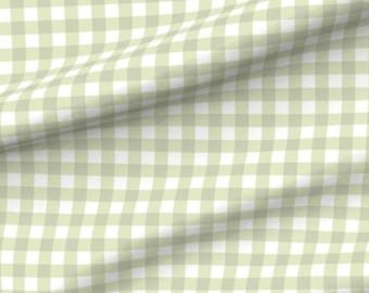 Sage Green Gingham Fabric - Sage Gingham Quilting Cotton - Nursery Fabric - Sage Plaid Fabric - Sage Buffalo Check Fabric by the Yard - LG