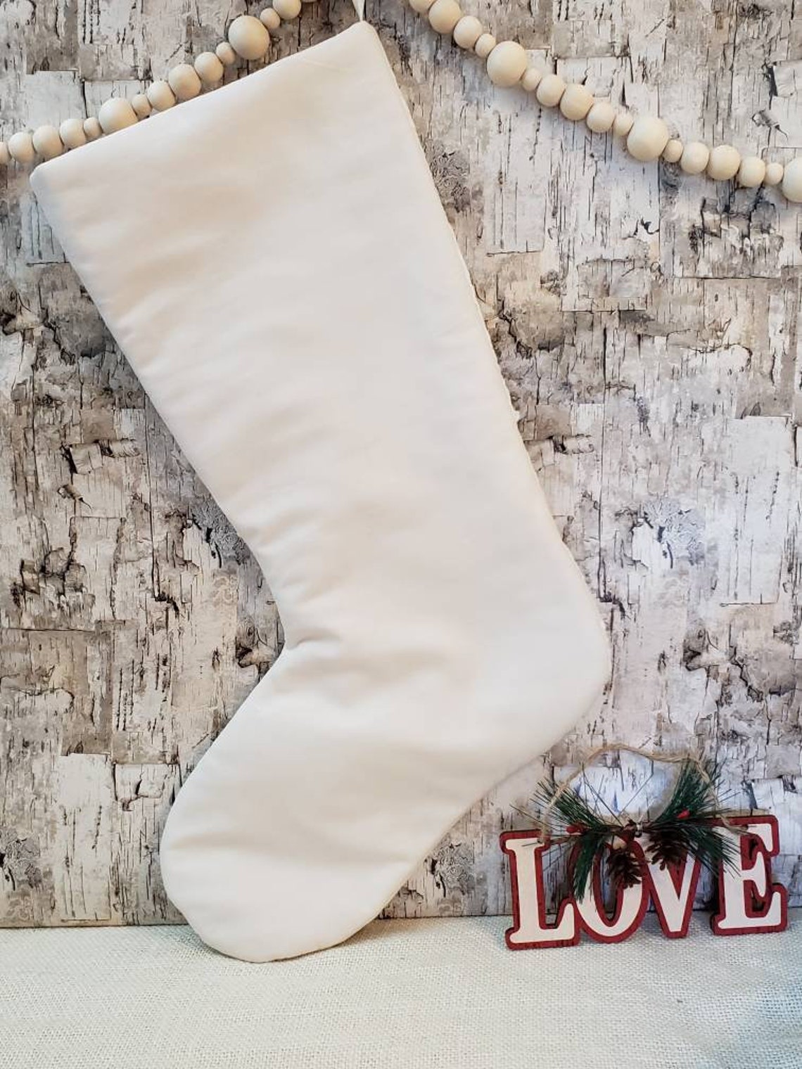 Handmade Ivory Lace Christmas Stocking Petticoat Christmas Etsy
