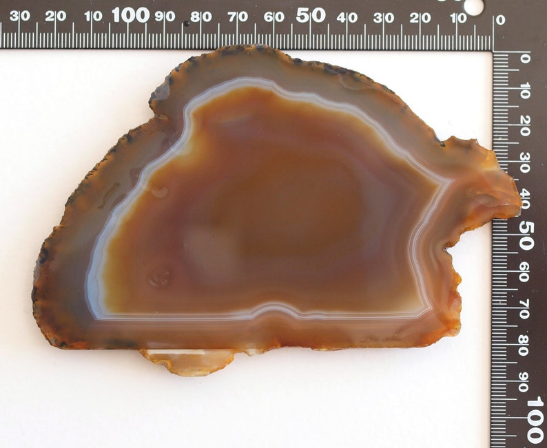 Agate Slice Natural Stone Lapidary Slab Brazilian Agate Rough Slab for Finishing