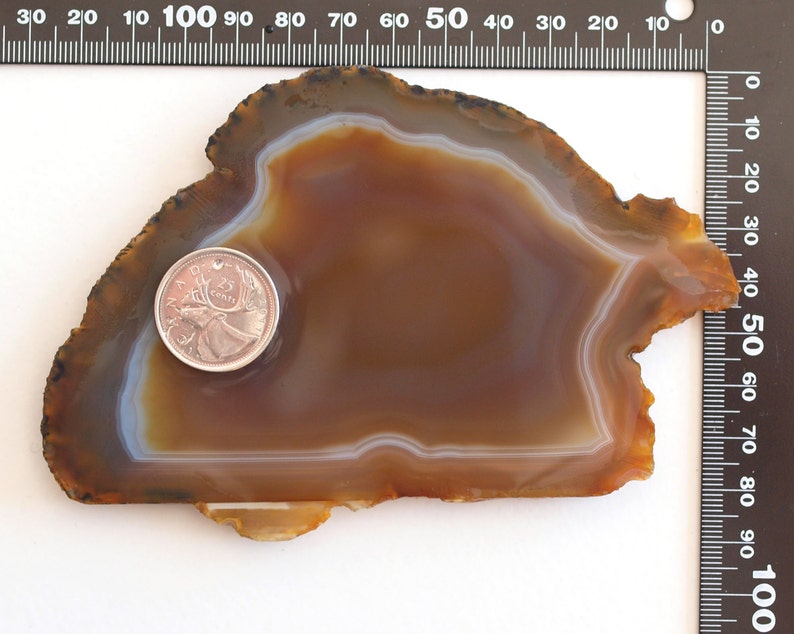 Agate Slice Natural Stone Lapidary Slab Brazilian Agate Rough Slab for Finishing