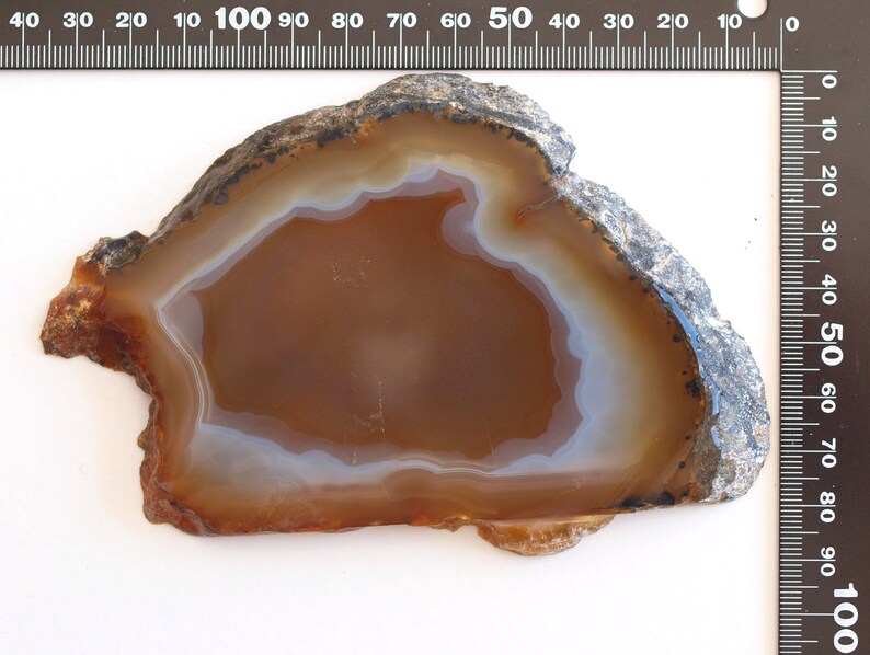 Agate Slice Natural Stone Lapidary Slab Brazilian Agate Rough Slab for Finishing