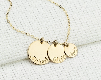 Kids Name Necklace. Mother's Necklace. Family Name Necklace. Personalized Necklace. Gift for Mom. Gift for Her. Grandma Jewelry