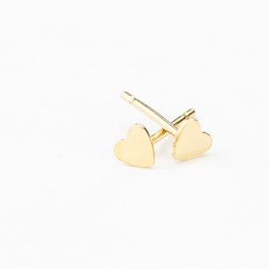 Heart Stud Earrings. Tiny 14k Gold Filled Heart Earrings. Minimalist Stud Earring Sterling Silver. Everyday Earrings. Gift for Her