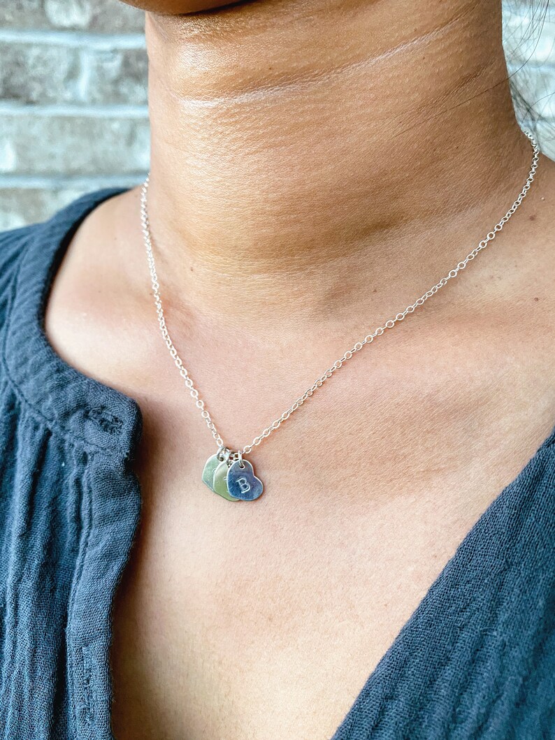 Custom Valentine's Day Gift. Mother's Necklace. Personalized Gift for Grandma. Gifts for Wife. Kids Initials Necklace. Heart Necklace Mom image 5