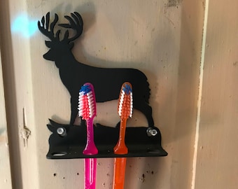 Wrought Iron Animal toothbrush Holders