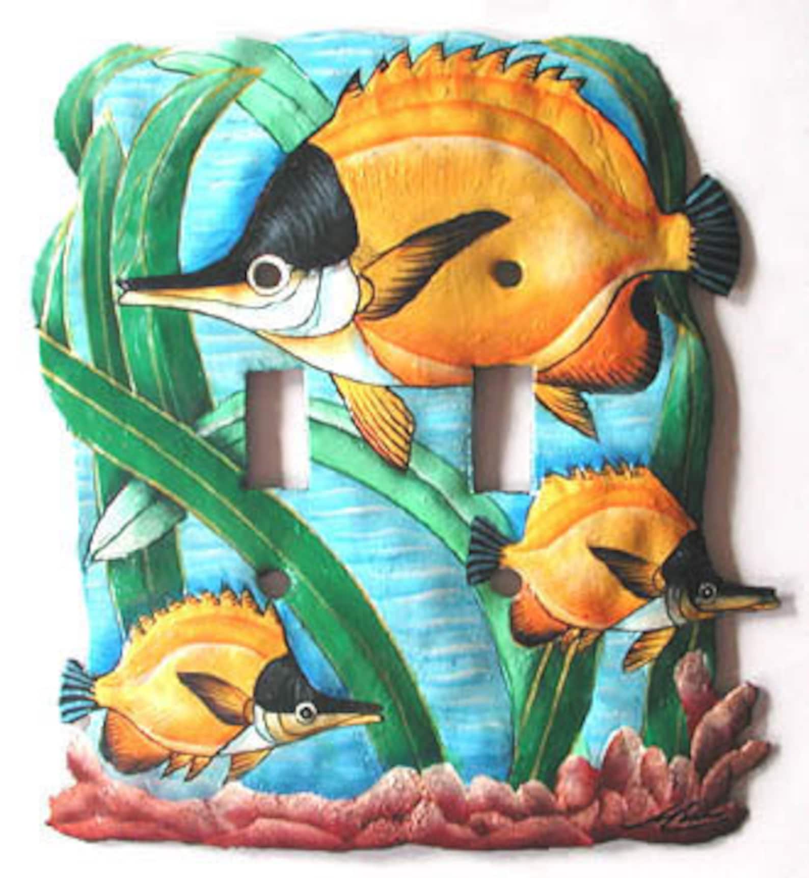 SWITCH PLATE COVER Tropical Fish Light Switch Cover Light Etsy