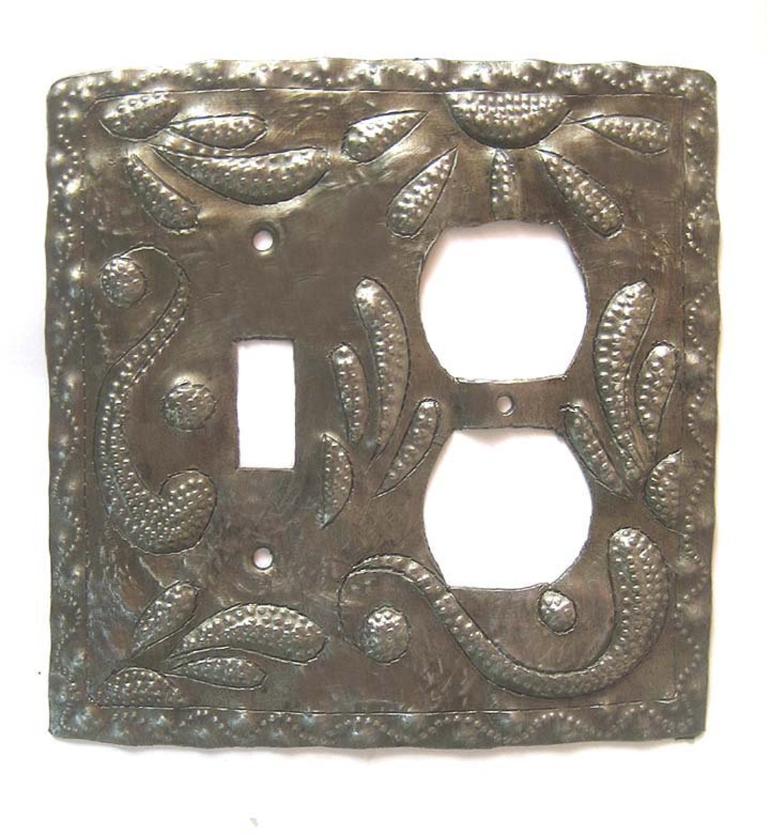 METAL OUTLET COVER, Switchplate, Wall Plug Cover, Wall Outlet Cover