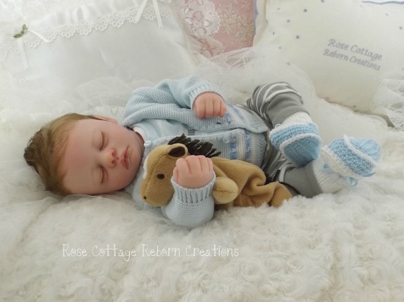 Reborn doll custom MEG 20 with 3/4 limbs & Tummy Plate image 7