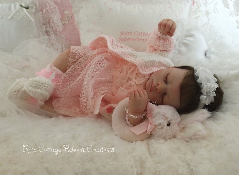 Reborn doll custom MEG 20 with 3/4 limbs & Tummy Plate image 9