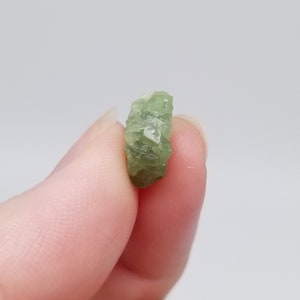 Green Garnet Jar Demantoid Andradite Specimen Vial Raw Crystals in a Bottle Rocks and Minerals January Birthstone image 6