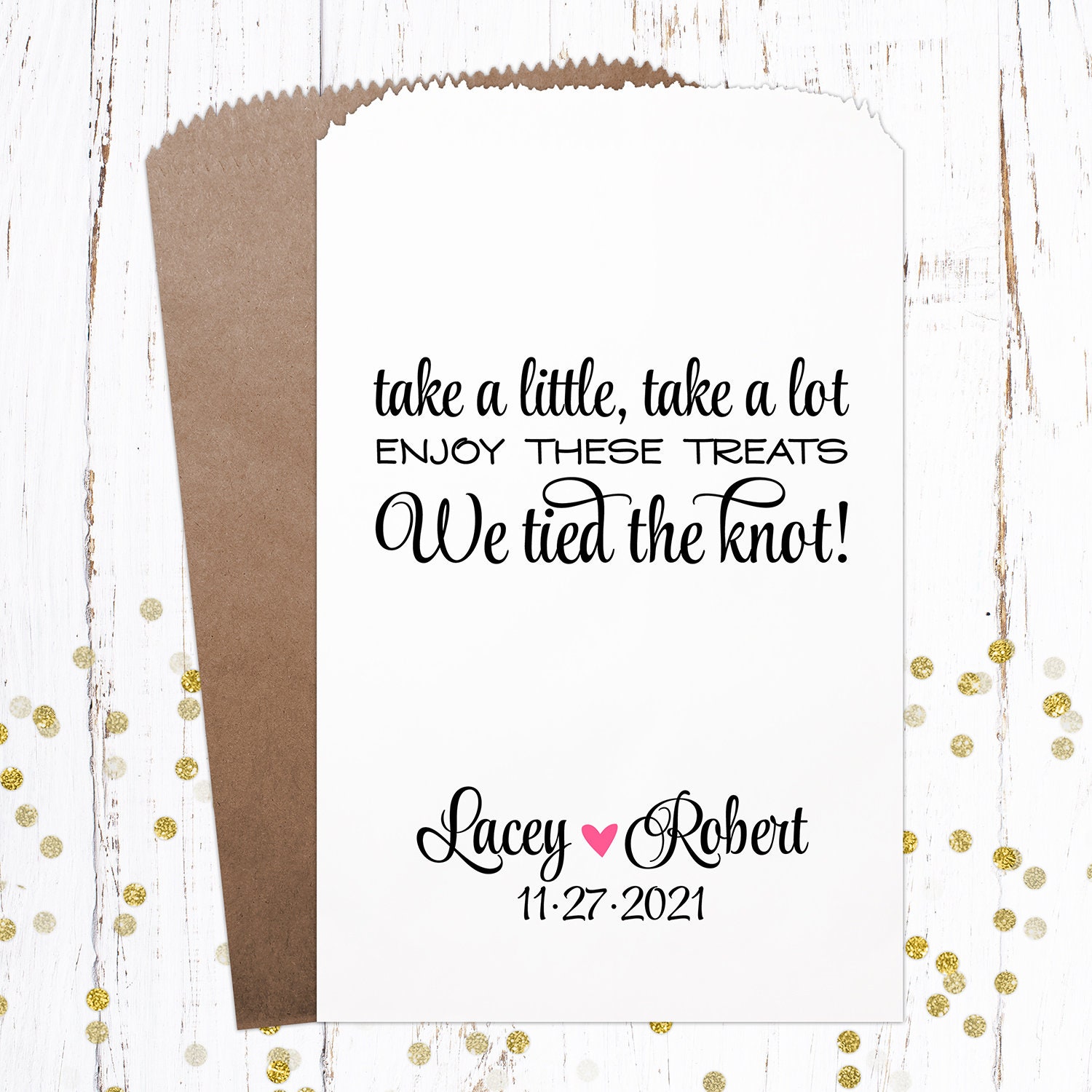 wedding candy bags