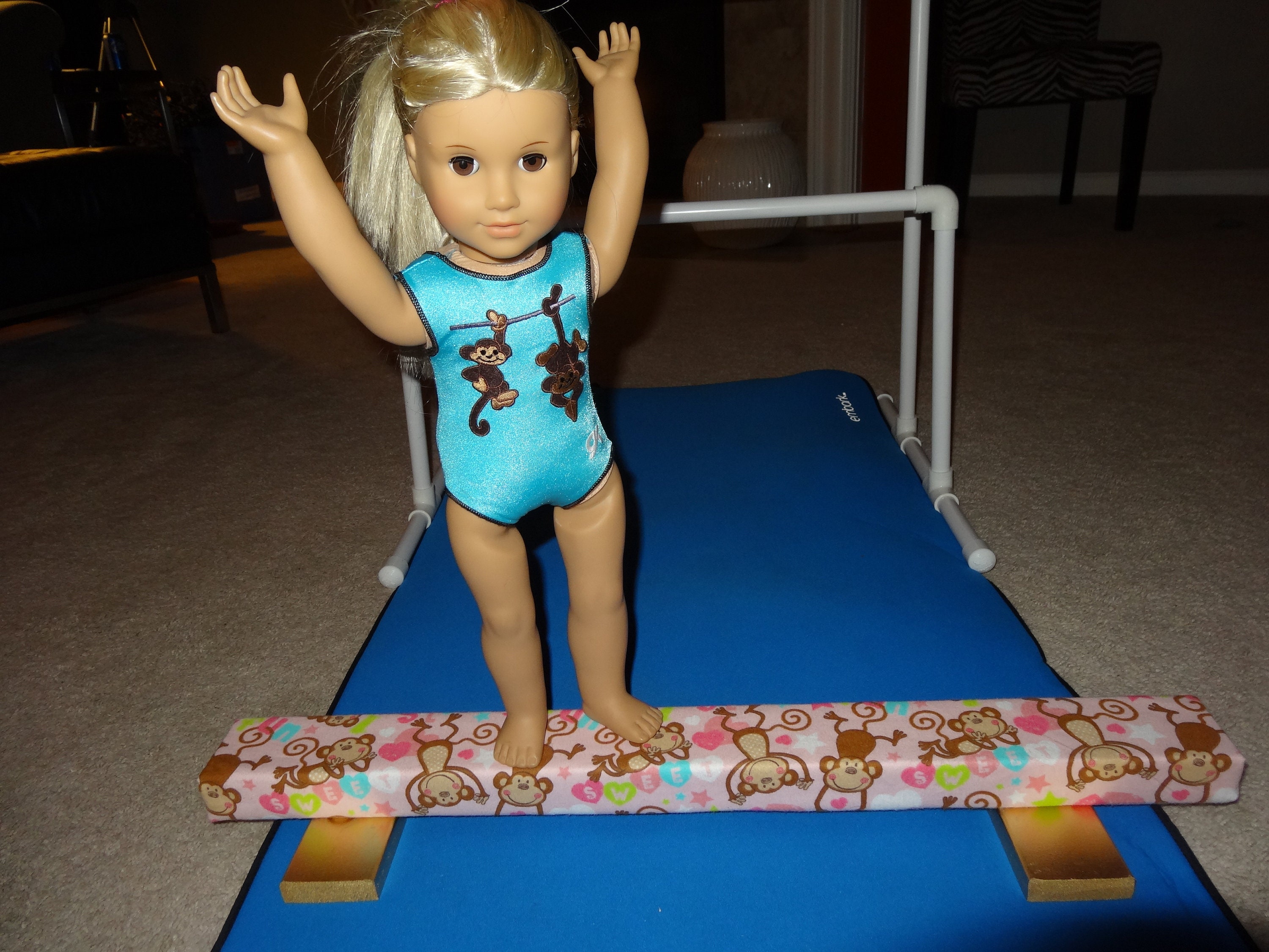 American Girl 18 Doll Gymnastics Balance Beam Parallel Etsy