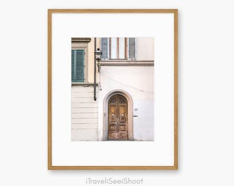 Florence Door Print: Italy Travel Photography, Tuscany Wall Art