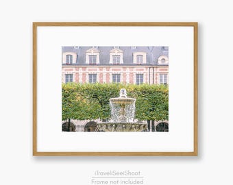 Place des Vosges Paris Photography Print, French Architecture & Nature Wall Art