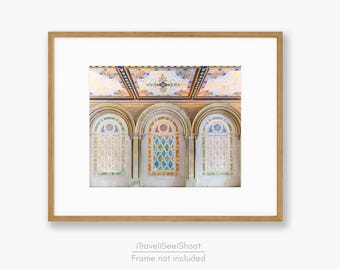 Bethesda Terrace Arcade Print: NYC Arches & Minton Tiles Wall Art