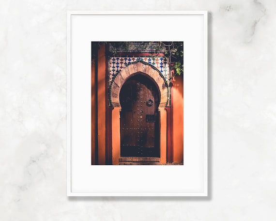 Granada Spain Print: Moorish Arched Door, Andalucia Travel Photography
