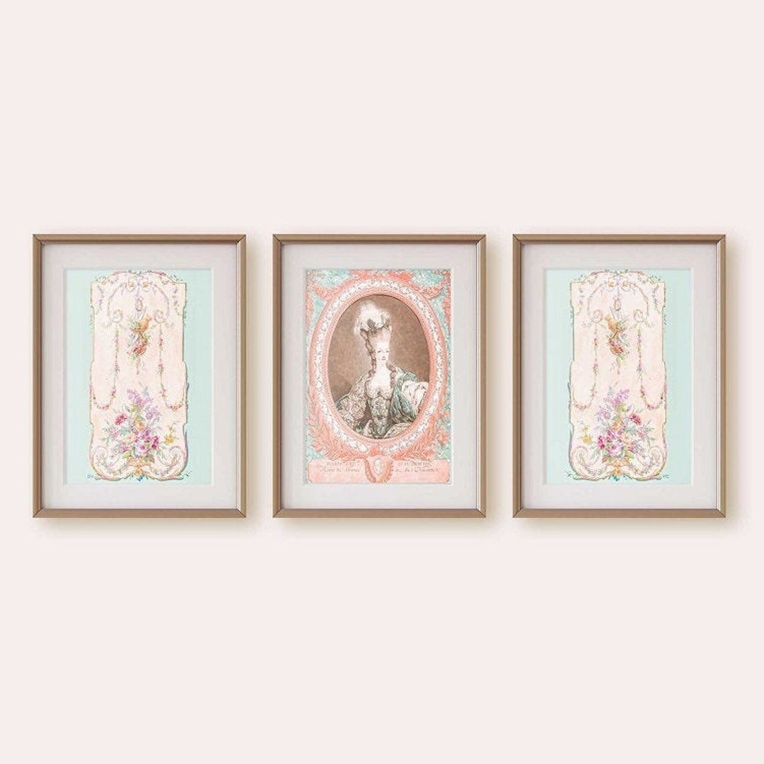 Marie Antoinette Art Prints Set: 18th Century French Decor - Etsy