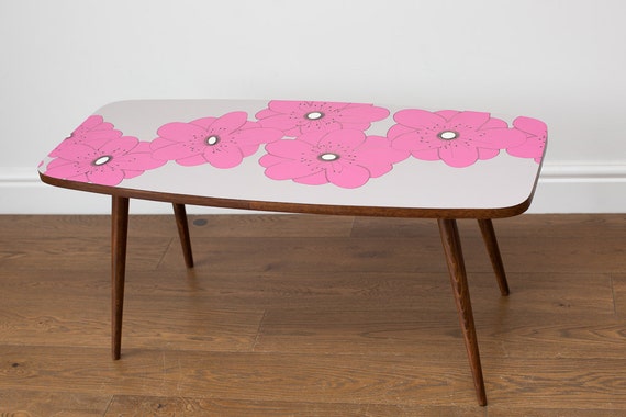 Professionally Up Cycled 1960 S Coffee Table With Coloured