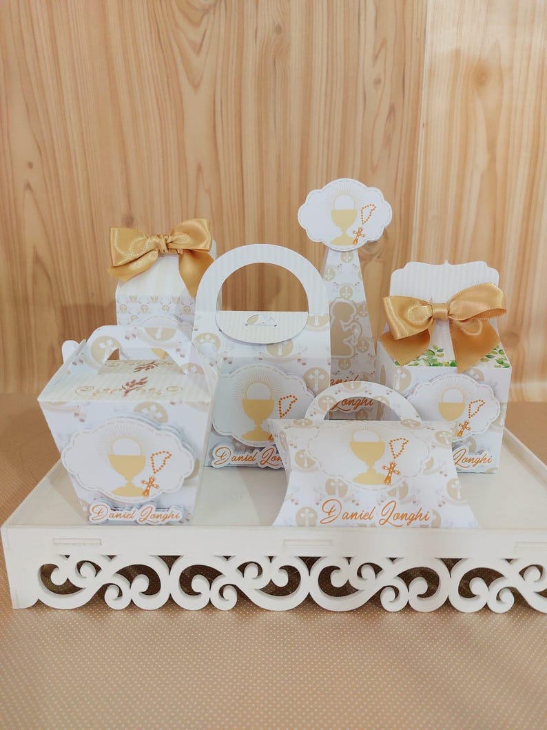 Personalized First Communion Favor Box - Etsy