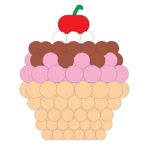 3D Strawberry Cupcake (in English and Portuguese)