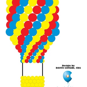 3D Hot Air Balloon Sculpture