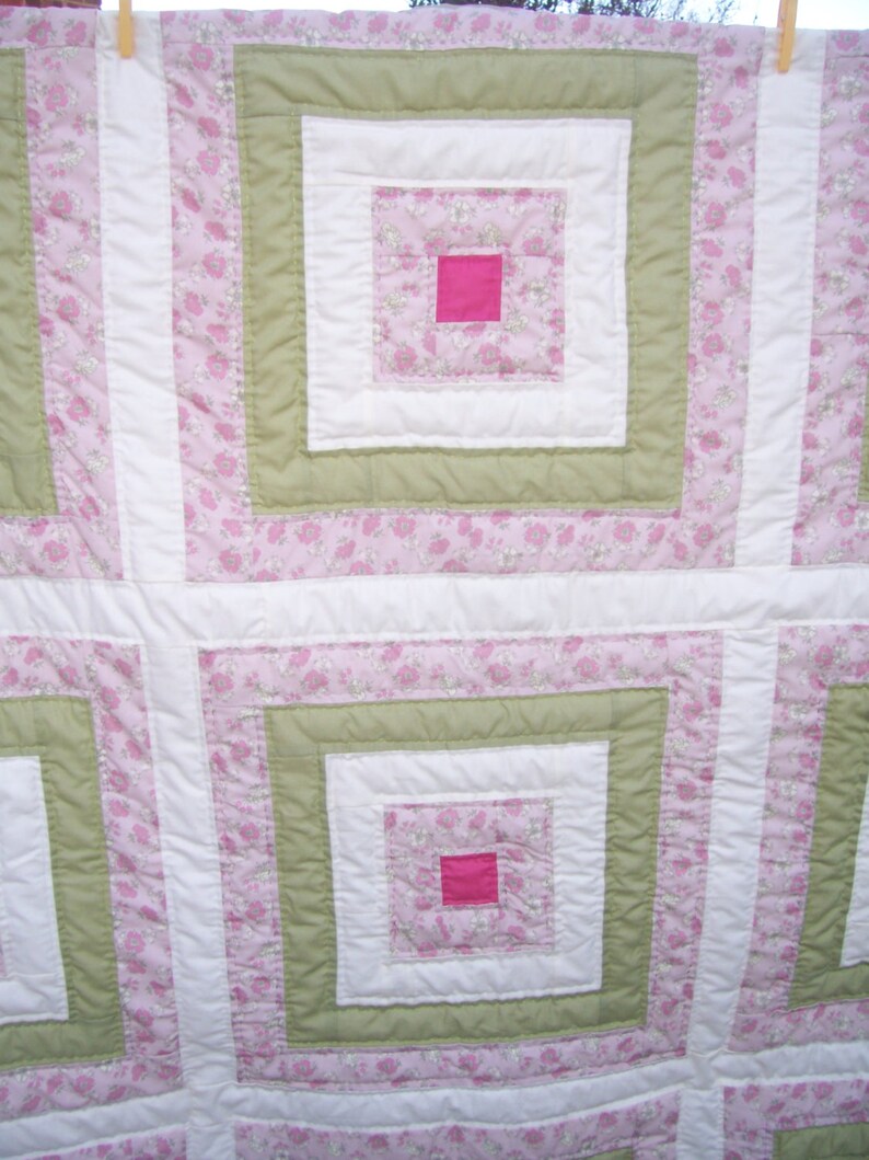 Patchwork quilt single bed size double bed topper or large Etsy