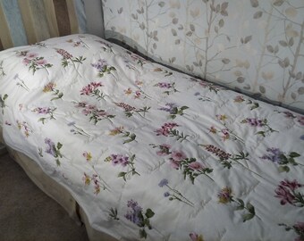 Cotton Quilt Bedcover Double Bed Quilt Reversible Hand Quilted Yellow /& Blue Floral Quilt Hand Quilted Quilt Cotton Patchwork Quilt