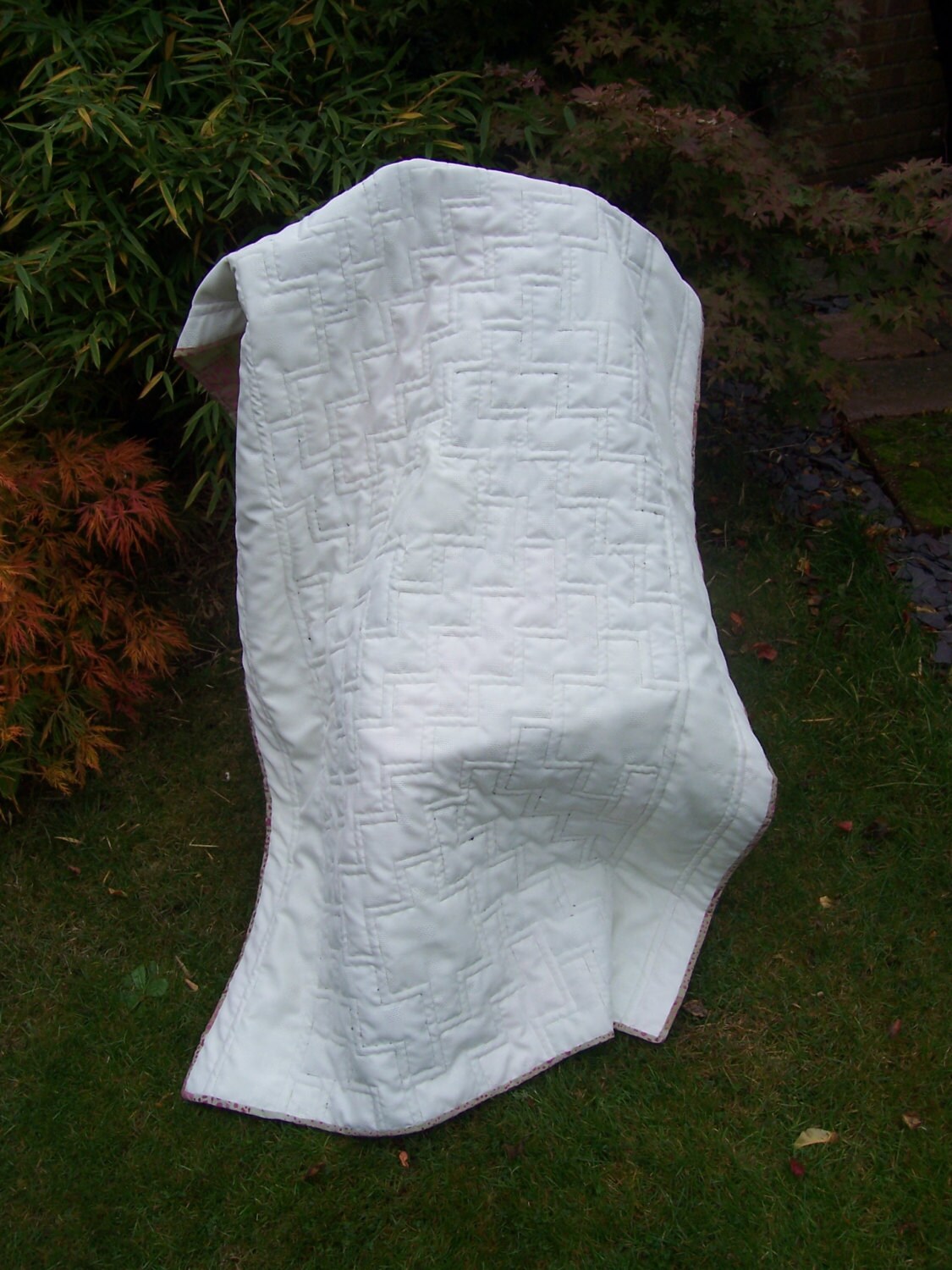 Patchwork Quilt Bed Runner Size or Narrow Lap Quilt. Pink Etsy