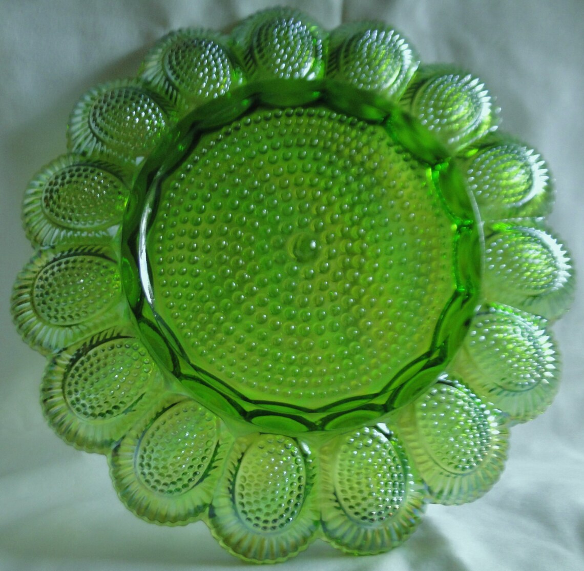 Vintage Indiana Deviled Egg Plate with Relish Tray in Etsy