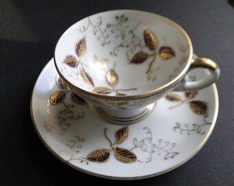 Vintage Demitasse Cup and Saucer made in Japan / Serving Set