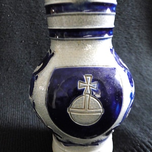 Salt Glazed German Pottery Pitcher, Meerkelbach Hohr Grenzhausen /  Salt Glazed German Jug