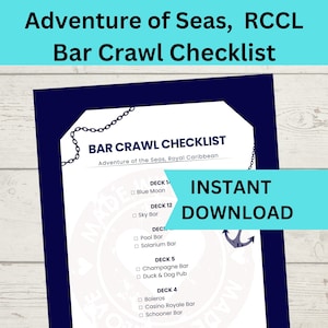 Lista de verificação do bar crawl do Adventure of the Seas (download digital)