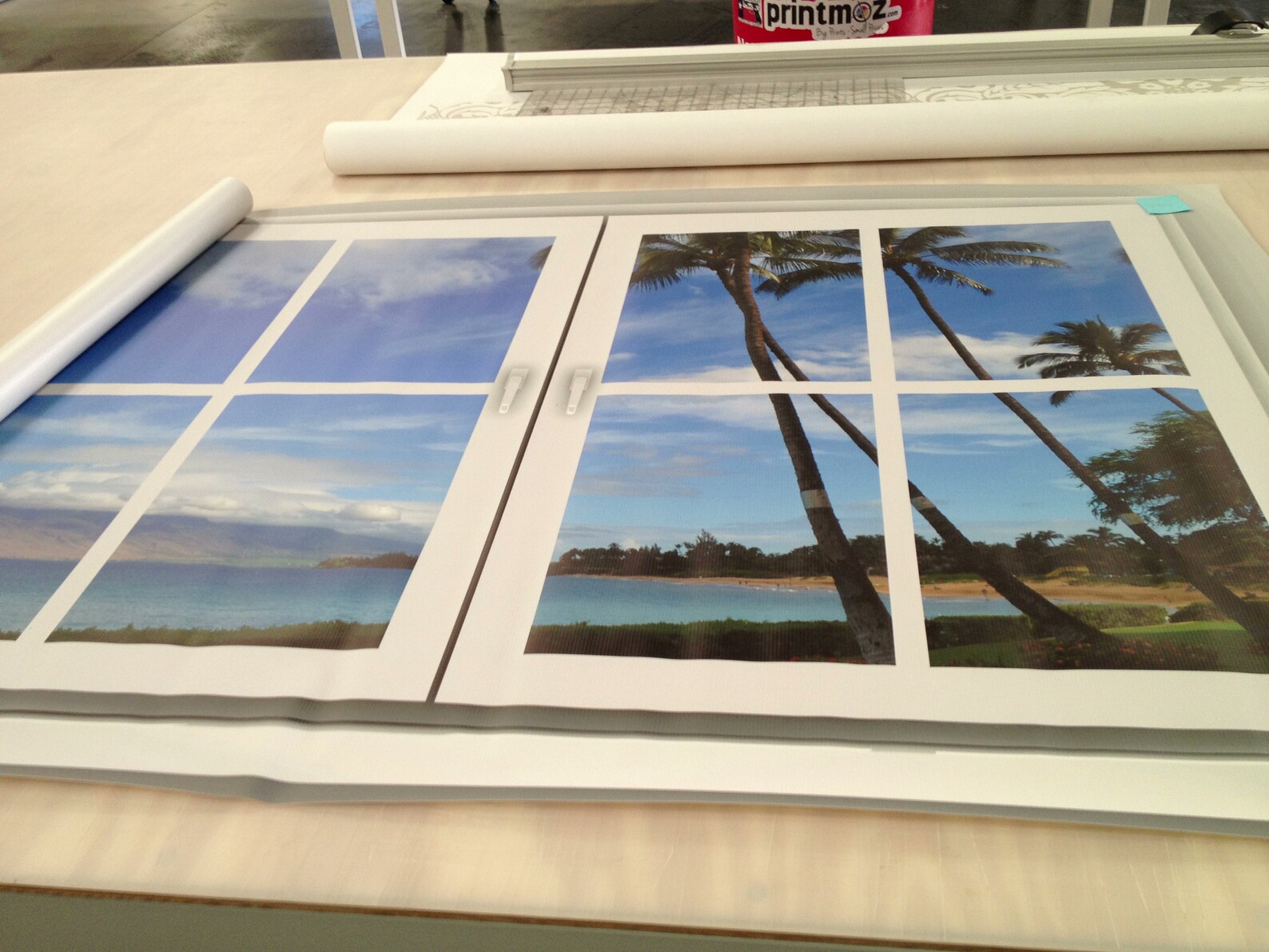 Faux Wall Art Mural Fake Window View Vinyl Serene Snow Etsy