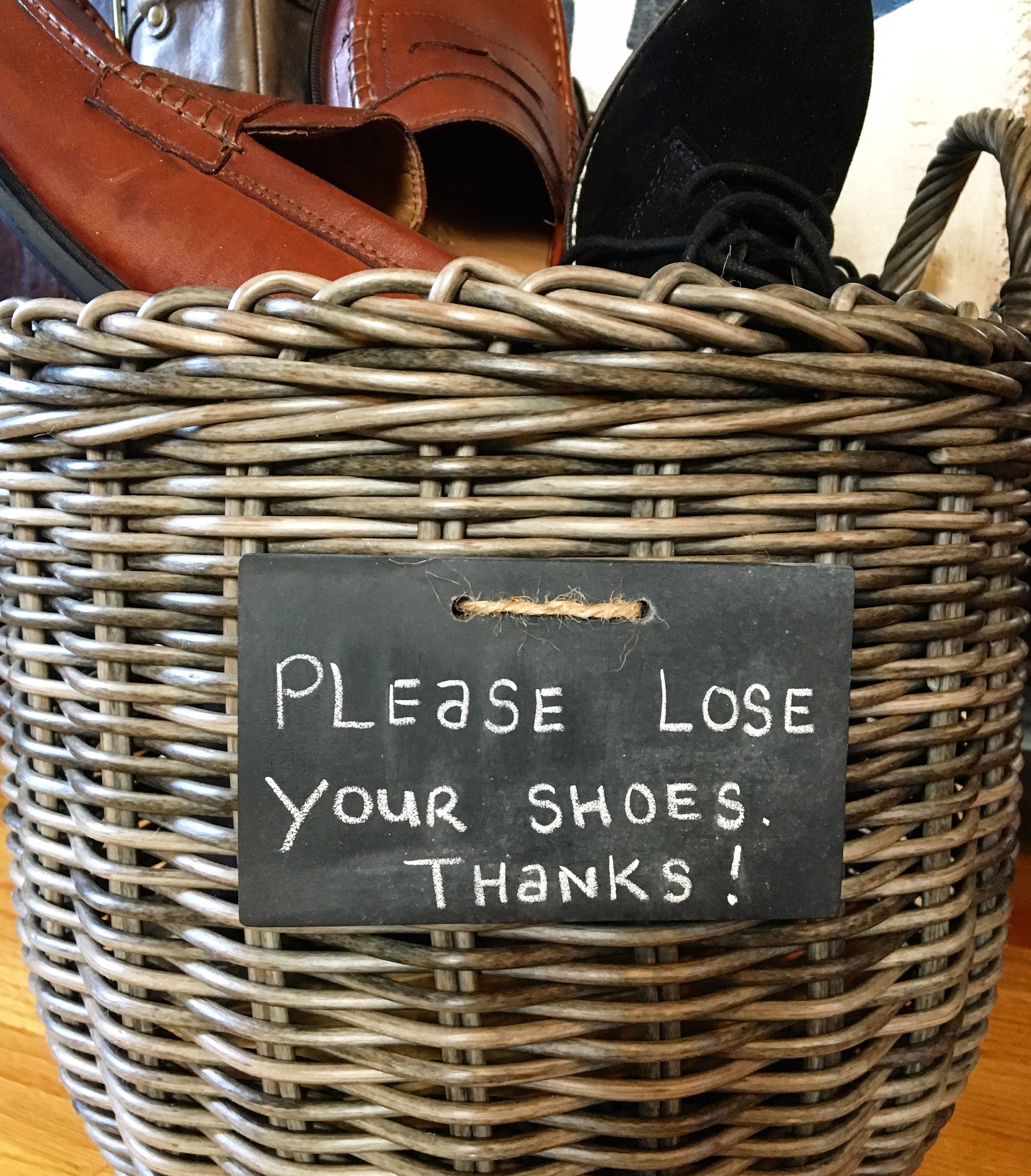 Chalkboard Basket Rustic Tags Handmade Basket Tags Reusable Etsy