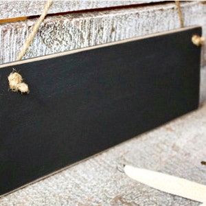 Rustic Chalkboard Distressed Hanging Chalkboard Sign Blackboard Sign Unframed Chalkboard Message Board Kitchen Decor Rustic Decor 4 x 11