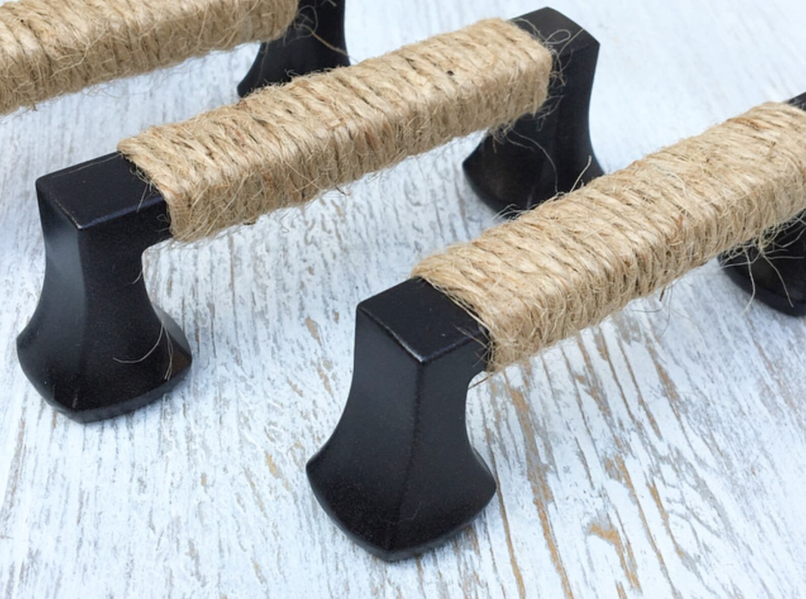 Rope Handles Drawer Pulls Nautical Decor Coastal Decor Shabby Etsy