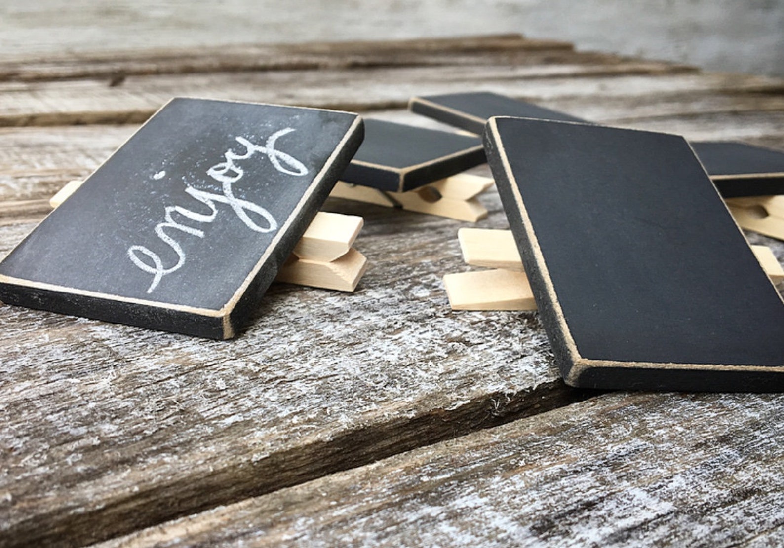 Mini Chalkboard Sign Chalkboard Clothespins Basket Labels Etsy