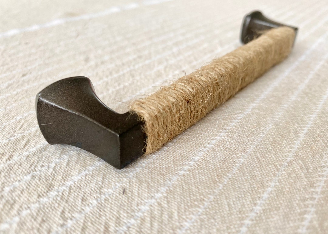 Rope Drawer Pull, Hand Tied Rope Cabinet Handle, Nautical Decor, Beach ...