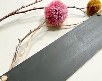 Rustic Hanging Chalkboard Sign, Wedding Sign, Office, Labels, Bar, Restaurant, Cafe, Dorm, Kitchen, Holiday 16" x 4"