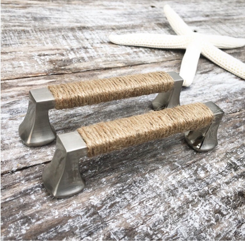 Beach House Decorative Handle Rope Drawer Pull Pull Etsy