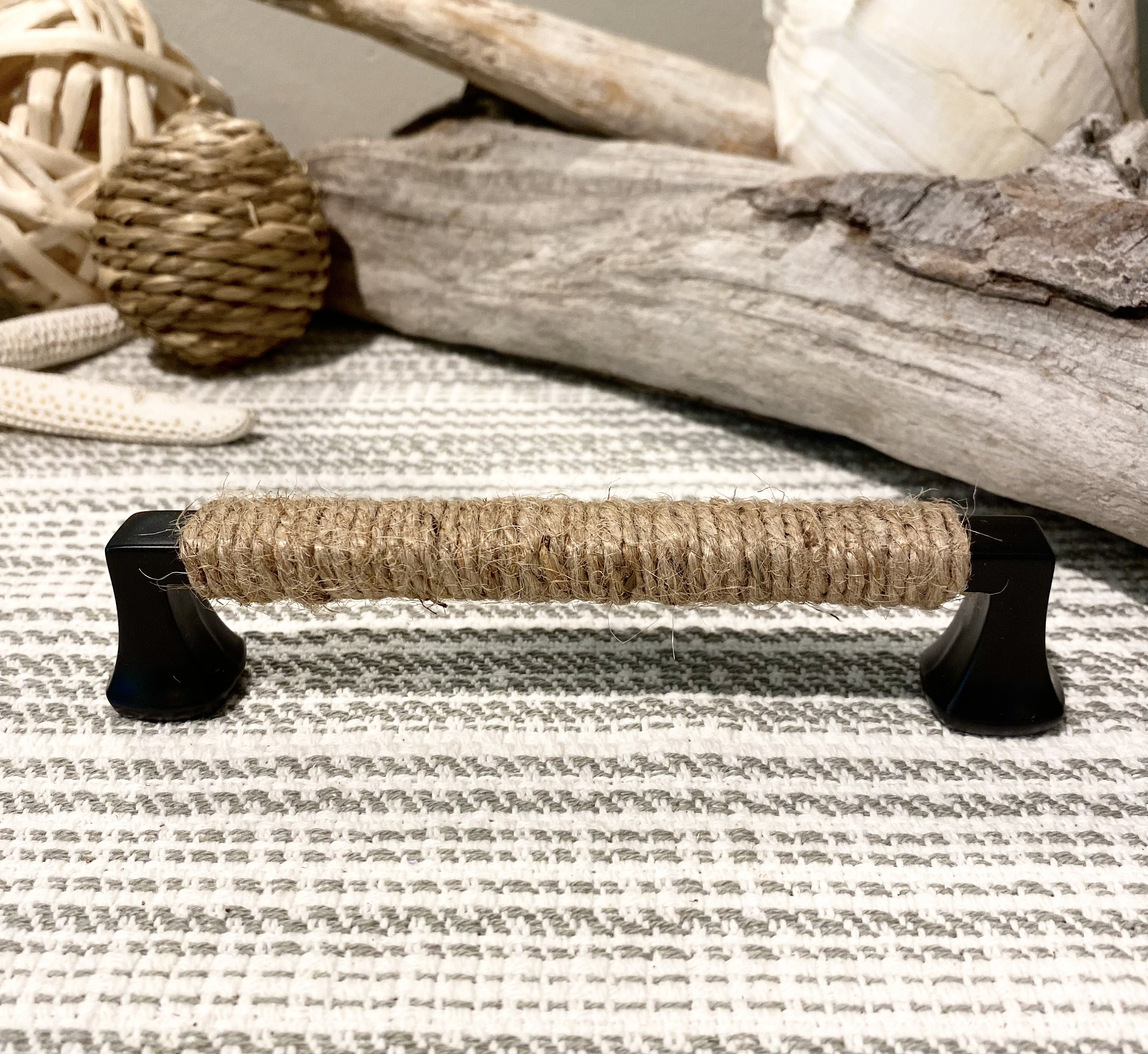 Nautical Decorative Drawer Pull, Rope Hand Tied Beach House Handle ...