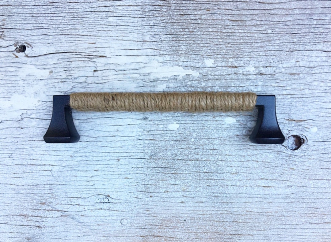 Rope Drawer Pull Nautical Handle Coastal Rope Pull Etsy