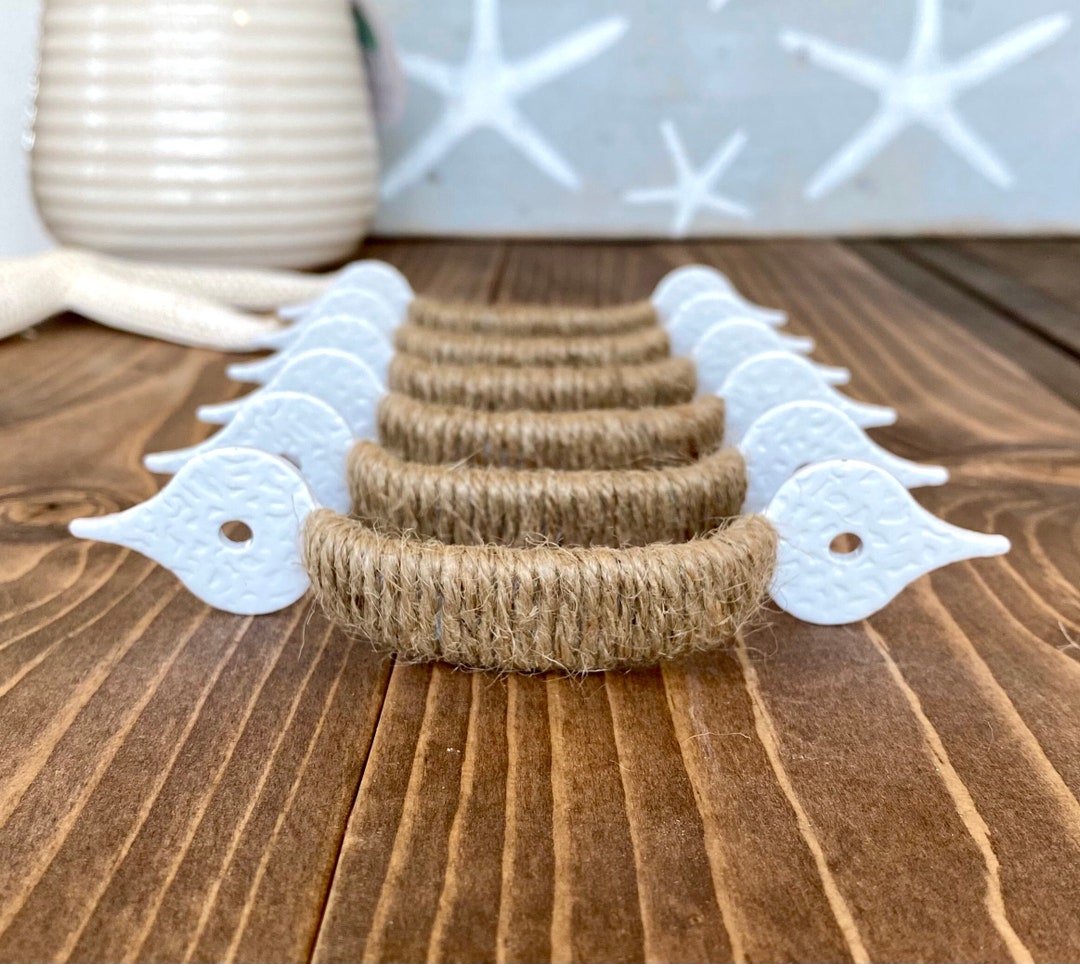 Rope Wrapped Handle, Beach House Decorative Pull, Beach Decor, Nautical Decor, Jute