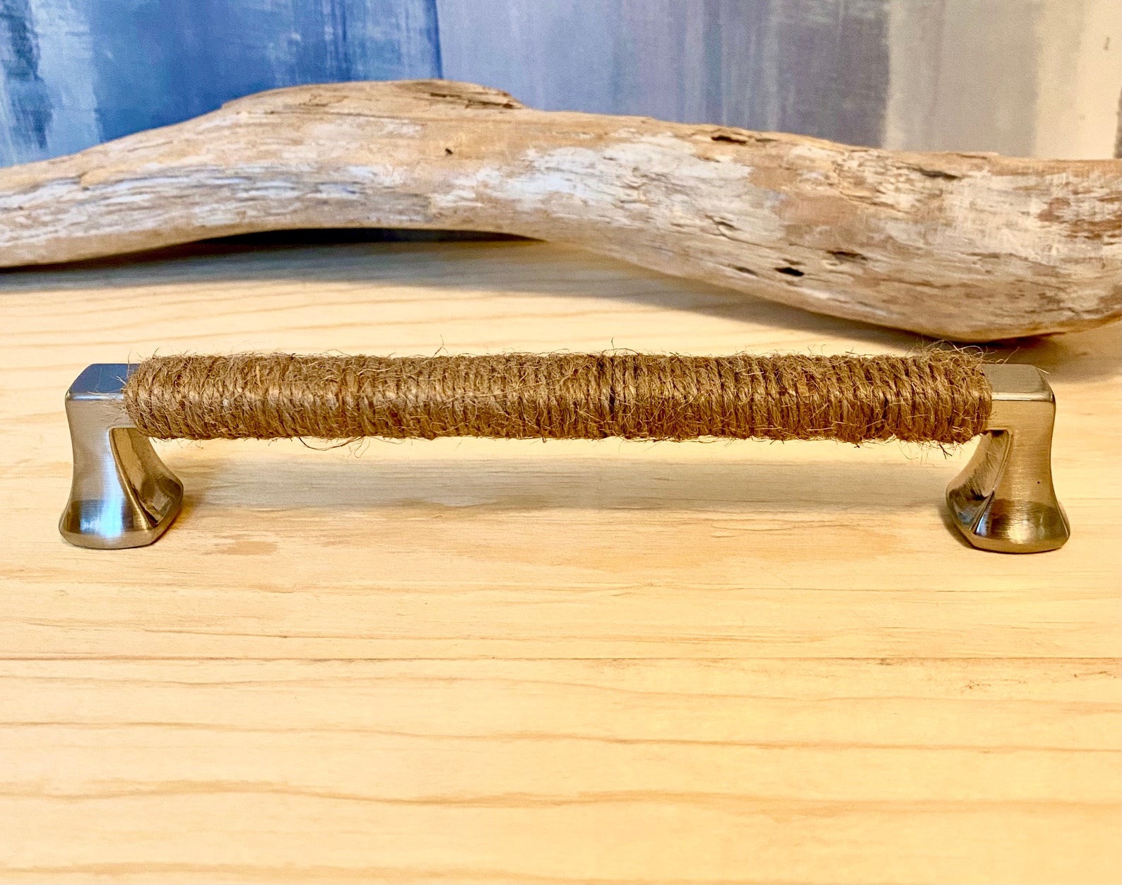 Beach House Decorative Pull Jute Rope Wrapped Cabinet Handle - Etsy