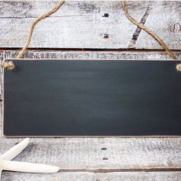 Chalkboard Sign-Blackboard Message Board-Chalkboard Wedding Sign-Distressed Chalkboard-Office Decor- 5 x 12 Reusable